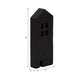 8" Accent Decorative House w Cut Out Windows | Black Wood Figurine