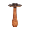 Whimsical Dotted Mushroom Decorative Accent | 10" | Brown Mango Wood