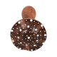 Whimsical Dotted Mushroom Decorative Accent | 10" | Brown Mango Wood