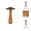 Whimsical Dotted Mushroom Decorative Accent | 10" | Brown Mango Wood