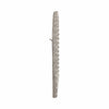 Curved Arch Accent Mirror | Knobby Ball Border | 22 x 30 White MDF