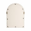 Curved Arch Accent Mirror | Knobby Ball Border | 22 x 30 White MDF