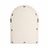 Curved Arch Accent Mirror | Knobby Ball Border | 22 x 30 White MDF