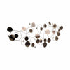 Pius Wall Decoration | Small Discs | Flowing Silver Wire | Layer Iron 47x18