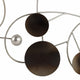 Pius Wall Decoration | Small Discs | Flowing Silver Wire | Layer Iron 47x18