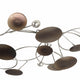 Pius Wall Decoration | Small Discs | Flowing Silver Wire | Layer Iron 47x18