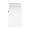 Wall Mounted Display Shelf | 3 Arched Compartments | 24" White Wood