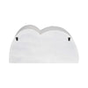 Wall Mounted Display Shelf | 3 Arched Compartments | 24" White Wood