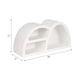 Wall Mounted Display Shelf | 3 Arched Compartments | 24" White Wood