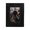 Edwin 4x6 Rectangular Photo Frame | Natural Textured Black Resin 9"