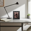 Edwin 5x7 Portrait Photo Frame | Unique Jagged Textured Design Black Resin