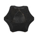 Zory Decorative Geometric Orb | Faceted Curves | Black Textured Ceramic 6"