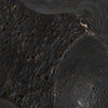 Zory Decorative Geometric Orb | Faceted Curves | Black Textured Ceramic 6"