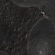 Zory Decorative Geometric Orb | Faceted Curves | Black Textured Ceramic 6"
