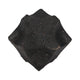 Zory Decorative Geometric Orb | Faceted Curves | Black Textured Ceramic 6"