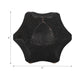Zory Decorative Geometric Orb | Faceted Curves | Black Textured Ceramic 6"