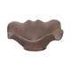 Cruz Large Decorative Bowl | Wavy Ruffled Edge | Bronze Ceramic 18"