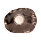 Cruz Large Decorative Bowl | Wavy Ruffled Edge | Bronze Ceramic 18"