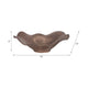 Cruz Large Decorative Bowl | Wavy Ruffled Edge | Bronze Ceramic 18"