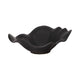 Decorative Bowl Table Accessory | Ruffled Edge | Matte Black Ceramic