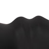 Decorative Bowl Table Accessory | Ruffled Edge | Matte Black Ceramic