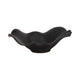 Decorative Bowl Table Accessory | Ruffled Edge | Matte Black Ceramic