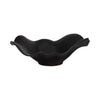 Decorative Bowl Table Accessory | Ruffled Edge | Matte Black Ceramic SBH-20644-02