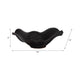 Decorative Bowl Table Accessory | Ruffled Edge | Matte Black Ceramic