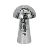 Mosaic Mushroom Tabletop Decor | 10" Silver Mirrored Disco Design