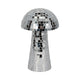 Mosaic Mushroom Tabletop Decor | 10" Silver Mirrored Disco Design