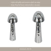 Mosaic Mushroom Tabletop Decor | 10" Silver Mirrored Disco Design