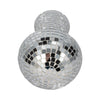 Mosaic Mushroom Tabletop Decor | 10" Silver Mirrored Disco Design