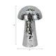 Mosaic Mushroom Tabletop Decor | 10" Silver Mirrored Disco Design