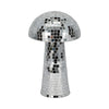 Tabletop Decor | Mosaic Mushroom Mirror Glass Tiles | Silver Metal Finish