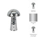 Tabletop Decor | Mosaic Mushroom Mirror Glass Tiles | Silver Metal Finish