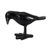 6" Decorative Crow Taper Candle Holder | Raven Black Aluminum Frame