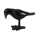 6" Decorative Crow Taper Candle Holder | Raven Black Aluminum Frame