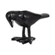 6" Decorative Crow Taper Candle Holder | Raven Black Aluminum Frame