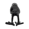 6" Decorative Crow Taper Candle Holder | Raven Black Aluminum Frame
