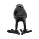 6" Decorative Crow Taper Candle Holder | Raven Black Aluminum Frame