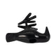 6" Decorative Crow Taper Candle Holder | Raven Black Aluminum Frame