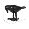 6" Decorative Crow Taper Candle Holder | Raven Black Aluminum Frame
