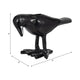 6" Decorative Crow Taper Candle Holder | Raven Black Aluminum Frame