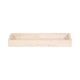 Decorative Tray with Raised Edges | 18" Rectangular | Tan Travertine