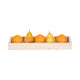 Decorative Tray with Raised Edges | 18" Rectangular | Tan Travertine