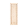 Decorative Tray with Raised Edges | 18" Rectangular | Tan Travertine