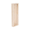 Decorative Tray with Raised Edges | 18" Rectangular | Tan Travertine