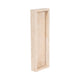 Decorative Tray with Raised Edges | 18" Rectangular | Tan Travertine