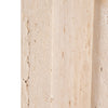 Decorative Tray with Raised Edges | 18" Rectangular | Tan Travertine