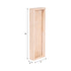 Decorative Tray with Raised Edges | 18" Rectangular | Tan Travertine